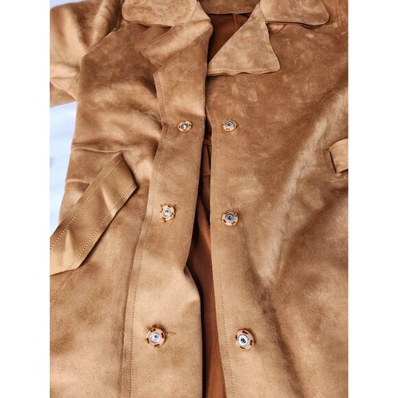 Urban Republic Faux Suede Women/S Long Duster Trench Jacket polyester/spandex - Picture 6 of 9